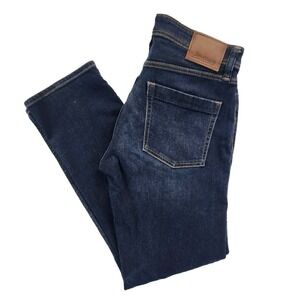 Revtown Decade Denim Dark Wash Blue Mens 31x30 Slim Straight Stretch Jeans
